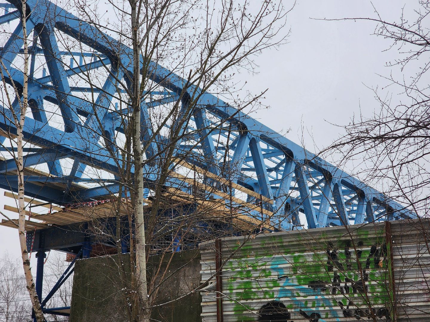 Строительство, Переход, Железная дорога, вертикалки,