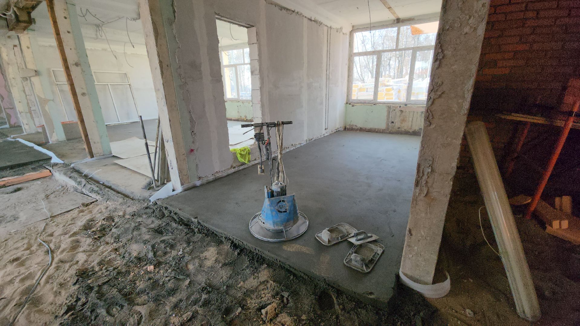 серпухов, улица джона рида, школа 17, капитальный ремонт школы, строительство,