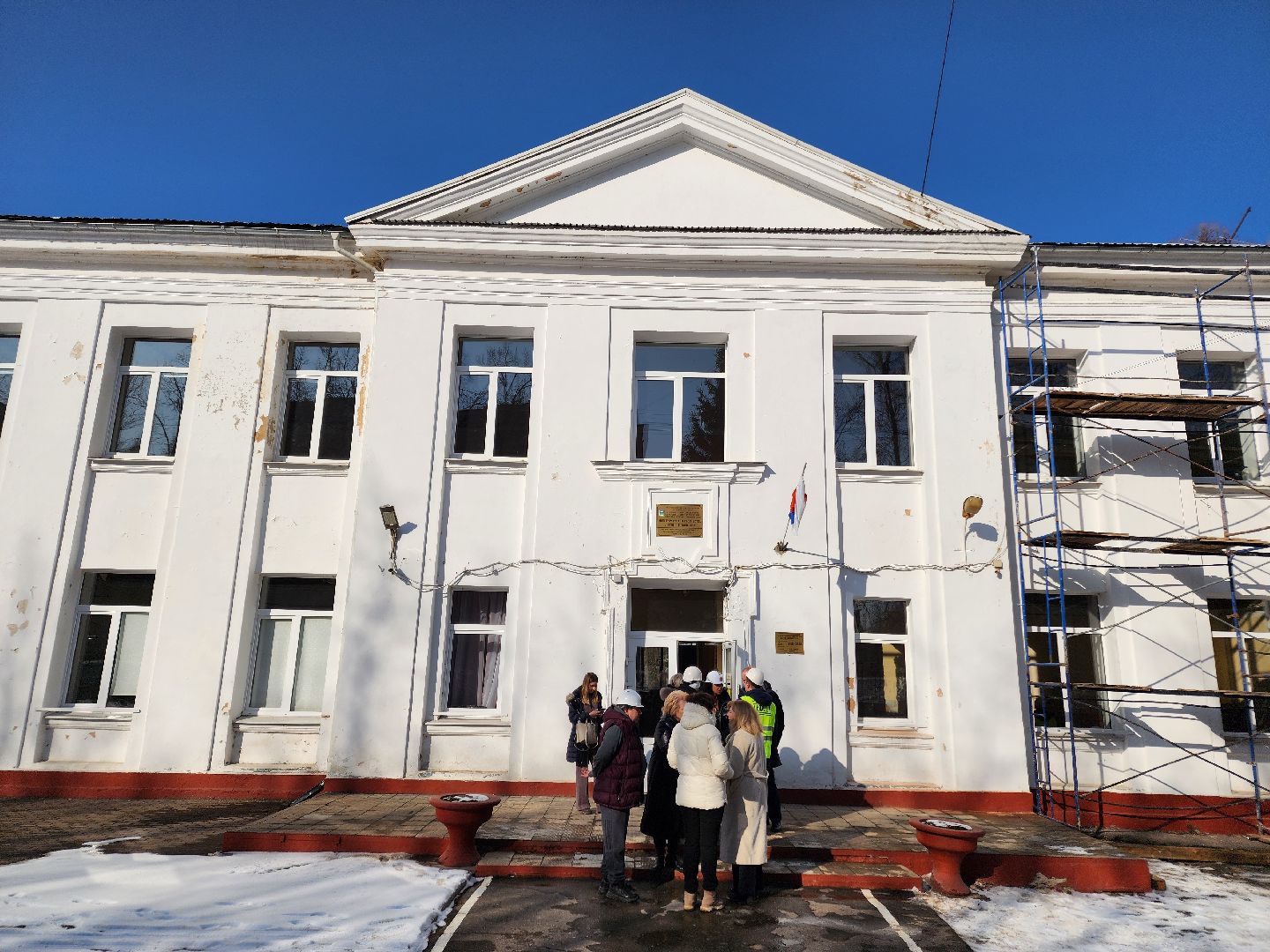 Чехов, улица Чехова 27, центр развития творчества детей и юношества, капремонт, реконструкция, обновление, комиссия, проверка, инспекция, виды и сроки работ, объем и качество работ, глава округа михаил собакин,