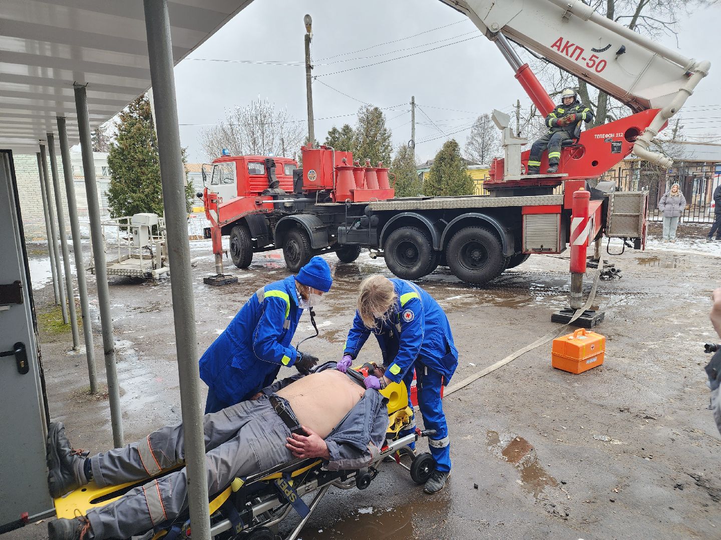 вертикалки, противопожарная тренировка, куровское, орехово-зуевский округ,