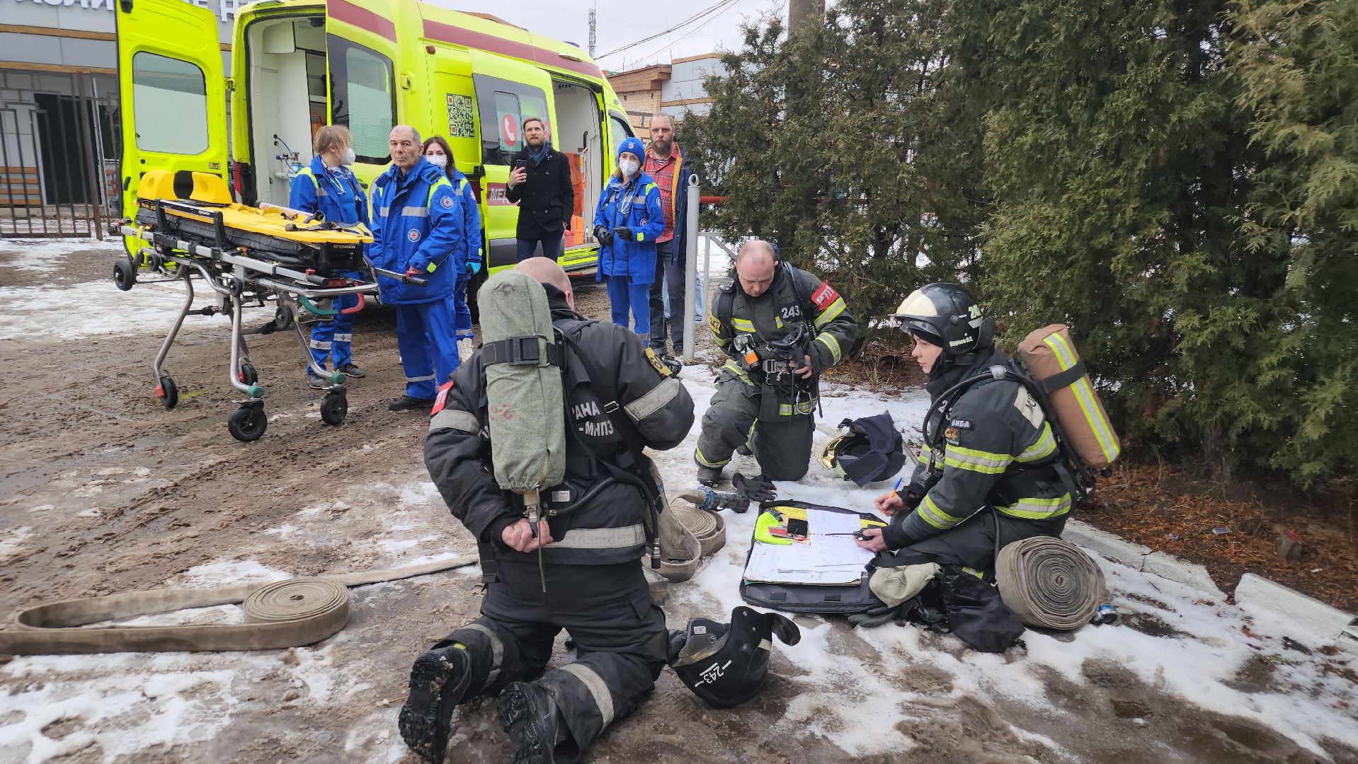 вертикалки, противопожарная тренировка, куровское, орехово-зуевский округ,