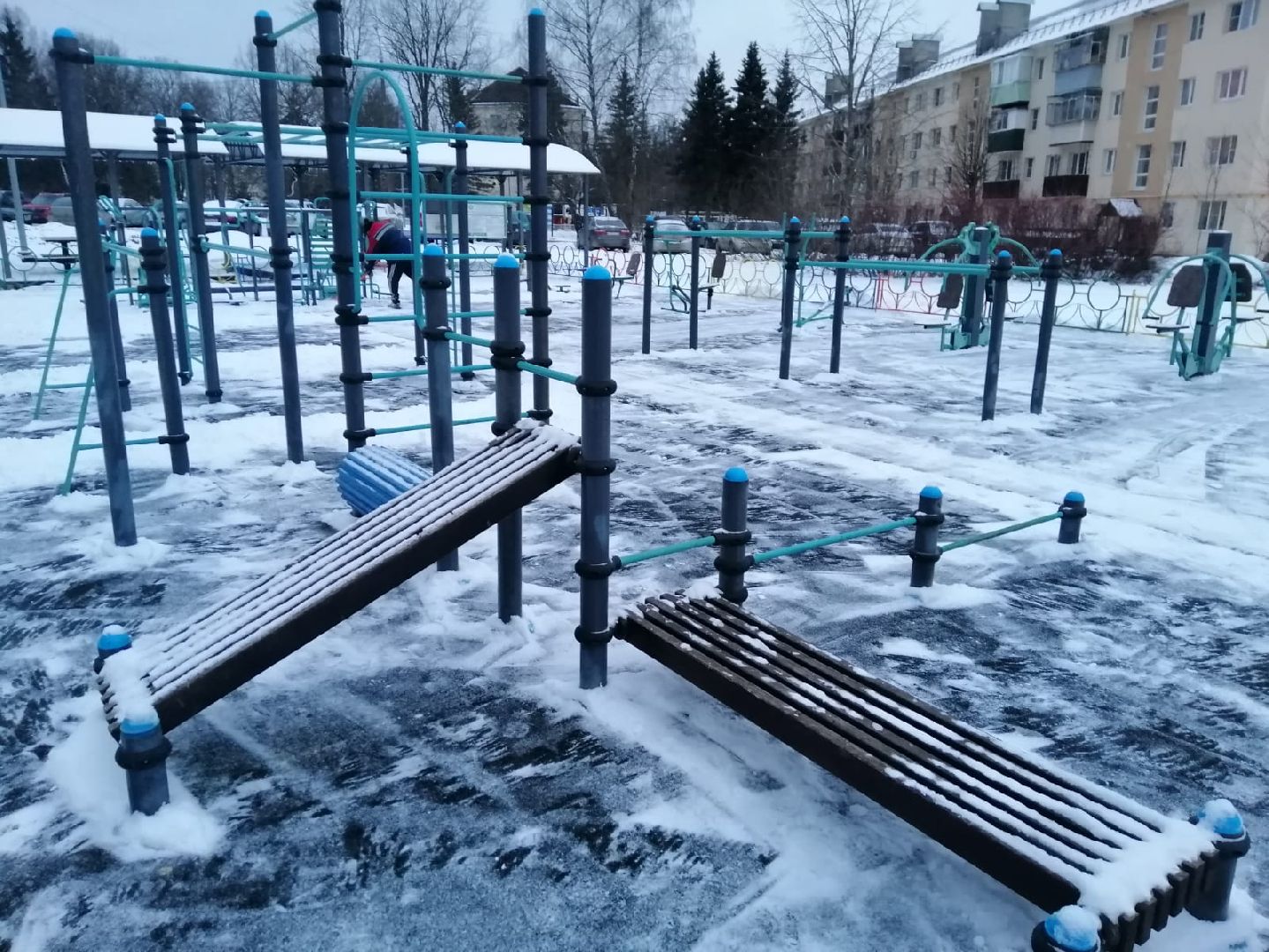 жкх, благоуйстройство, спортивная площадка, снег,воркаут,