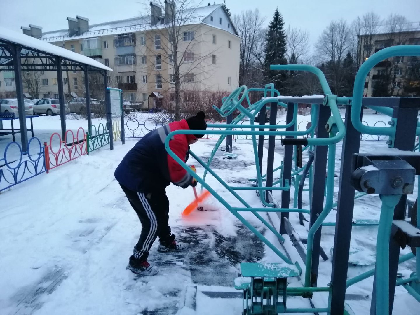 жкх, благоуйстройство, спортивная площадка, снег,воркаут,
