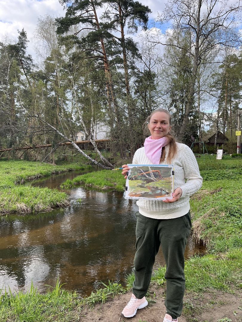 пушкино, художник, скетчинг, фантастика, творчество,писательница,город, пейзаж,многодетная мама,открытки,