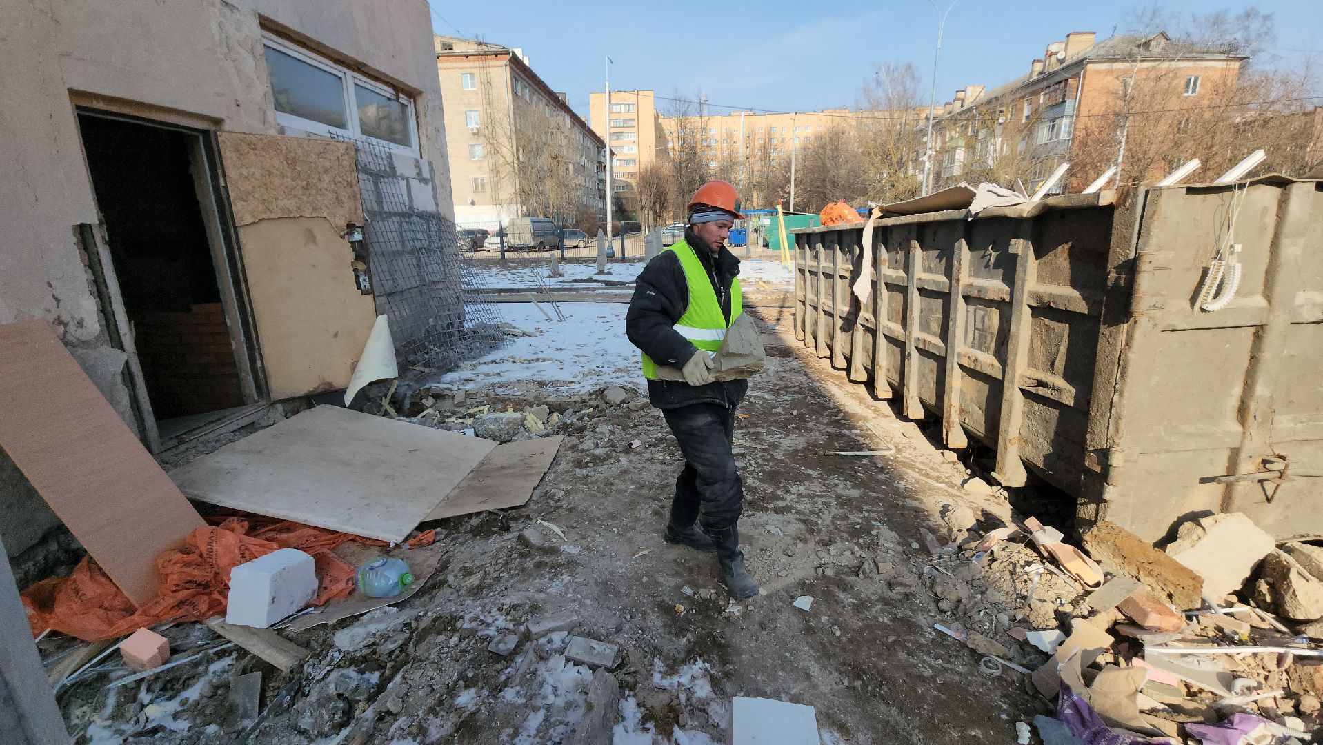 серпухов, школа 17, улица джона рида, капитальный ремонт школы, строительство, вертикалки,