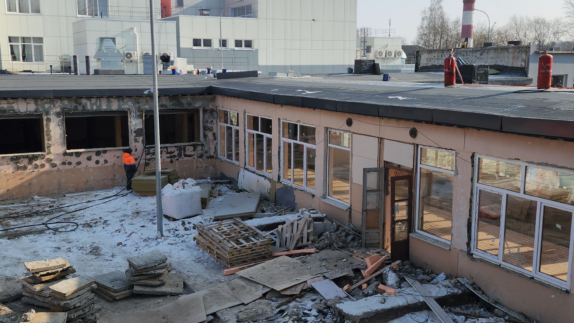 серпухов, школа 17, улица джона рида, капитальный ремонт школы, строительство, вертикалки,