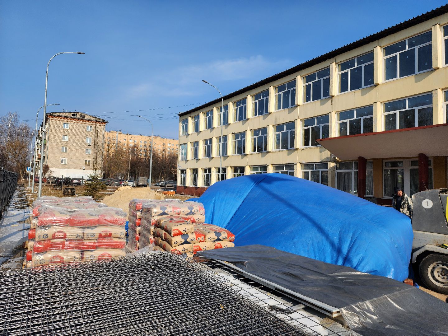 серпухов, школа 17, улица джона рида, капитальный ремонт школы, строительство, вертикалки,