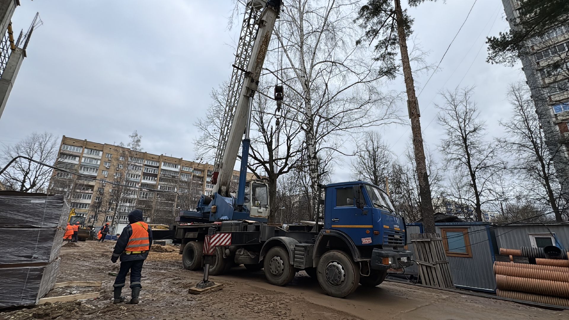 Одинцово, Новая пристройка к школе, Немчиновский лицей, Строительство, Соцобъекты,