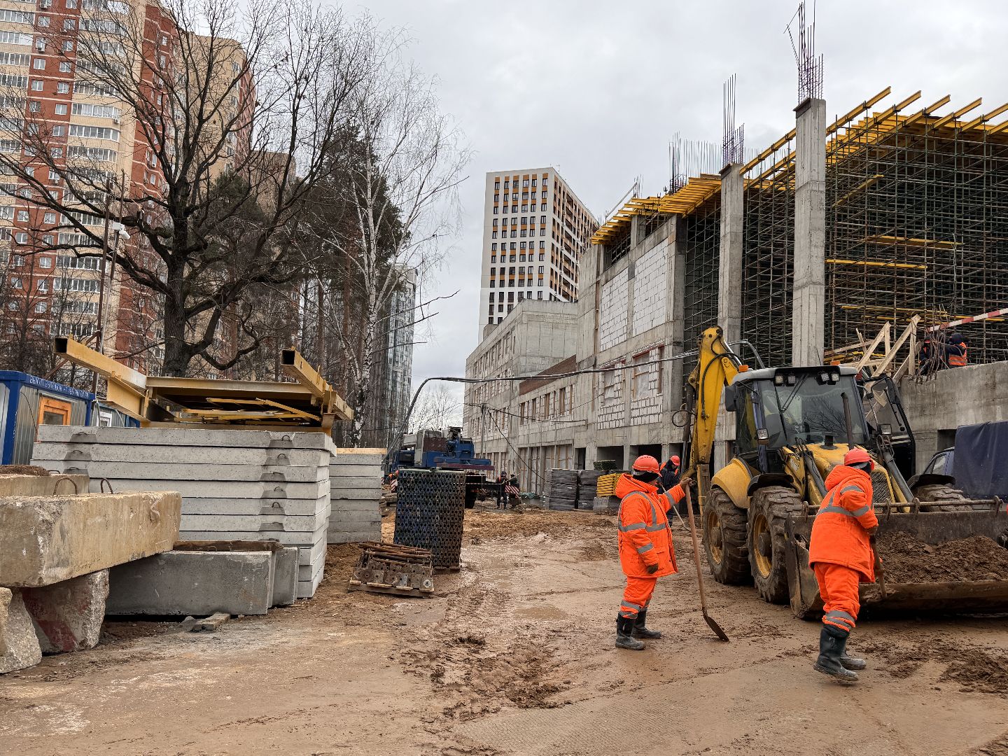 Одинцово, Новая пристройка к школе, Немчиновский лицей, Строительство, Соцобъекты,