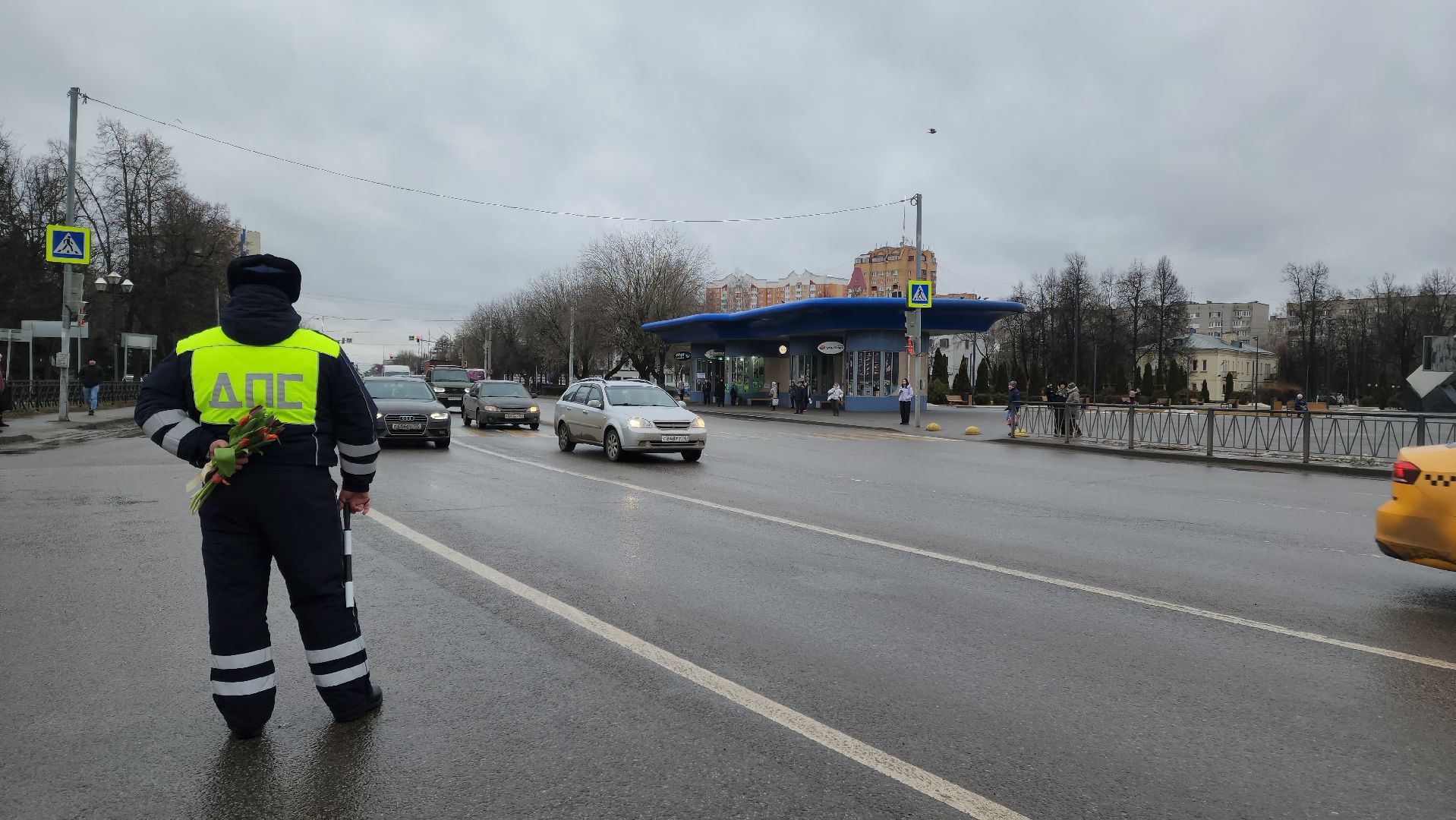 Подольск, 8 Марта, Поздравление,Мимозы,
