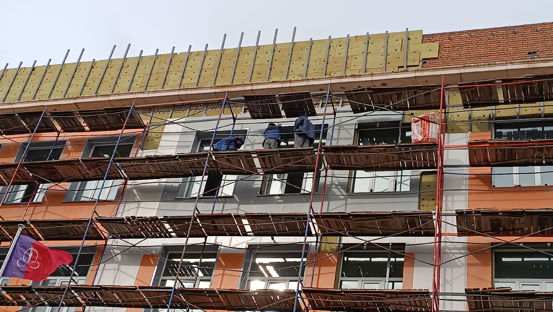 капитальный ремонт, щелково-3, лицей, фасадные работы,