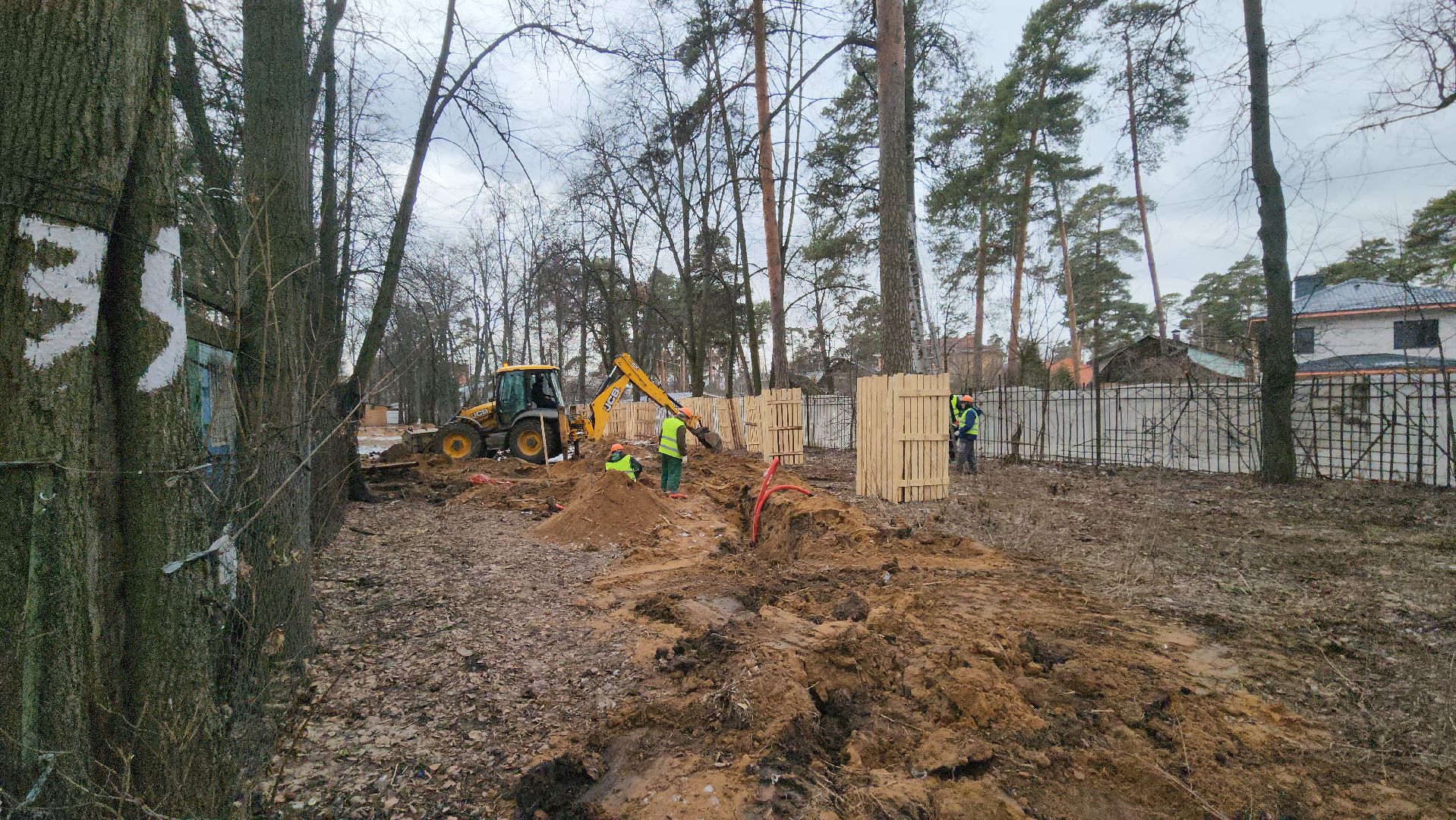 Люберцы, реконструкция летнего парка в Люберцах, строители,