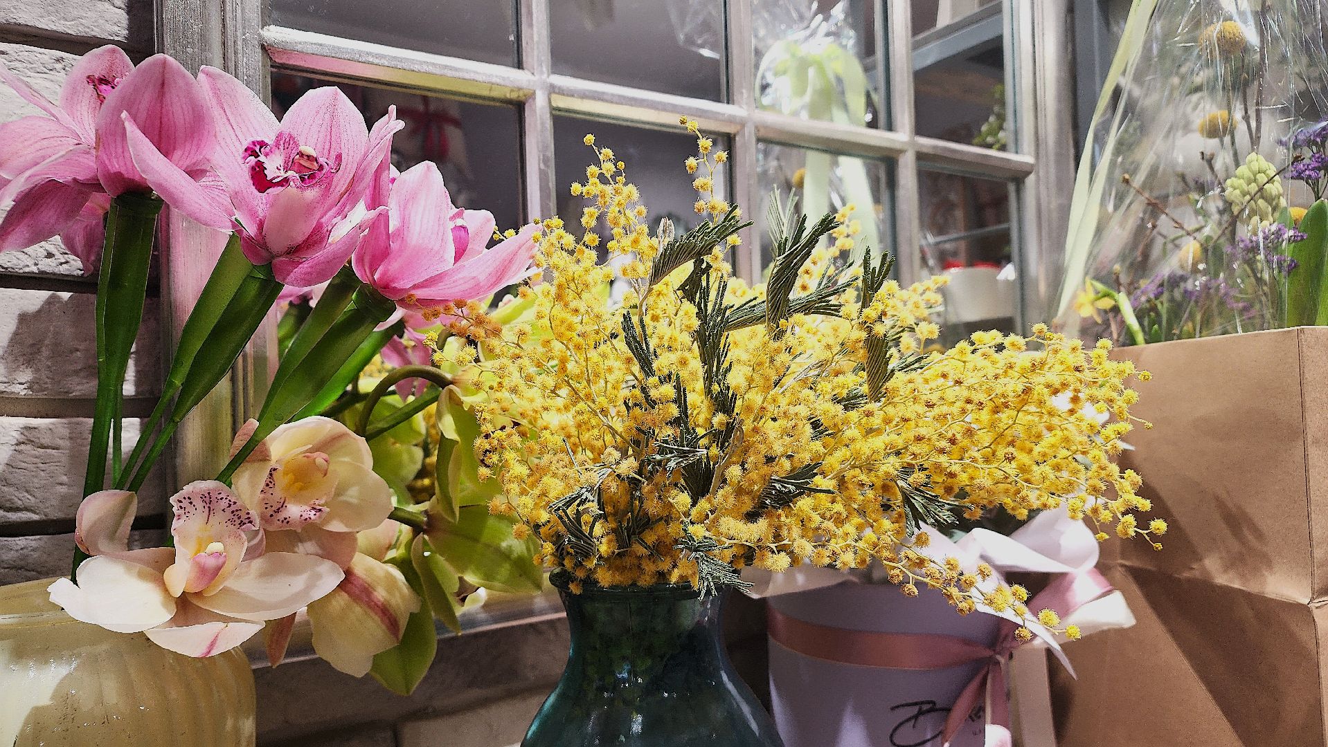 8 марта, Международный женский день, цветы, Лосино-Петровский, мимиоза,