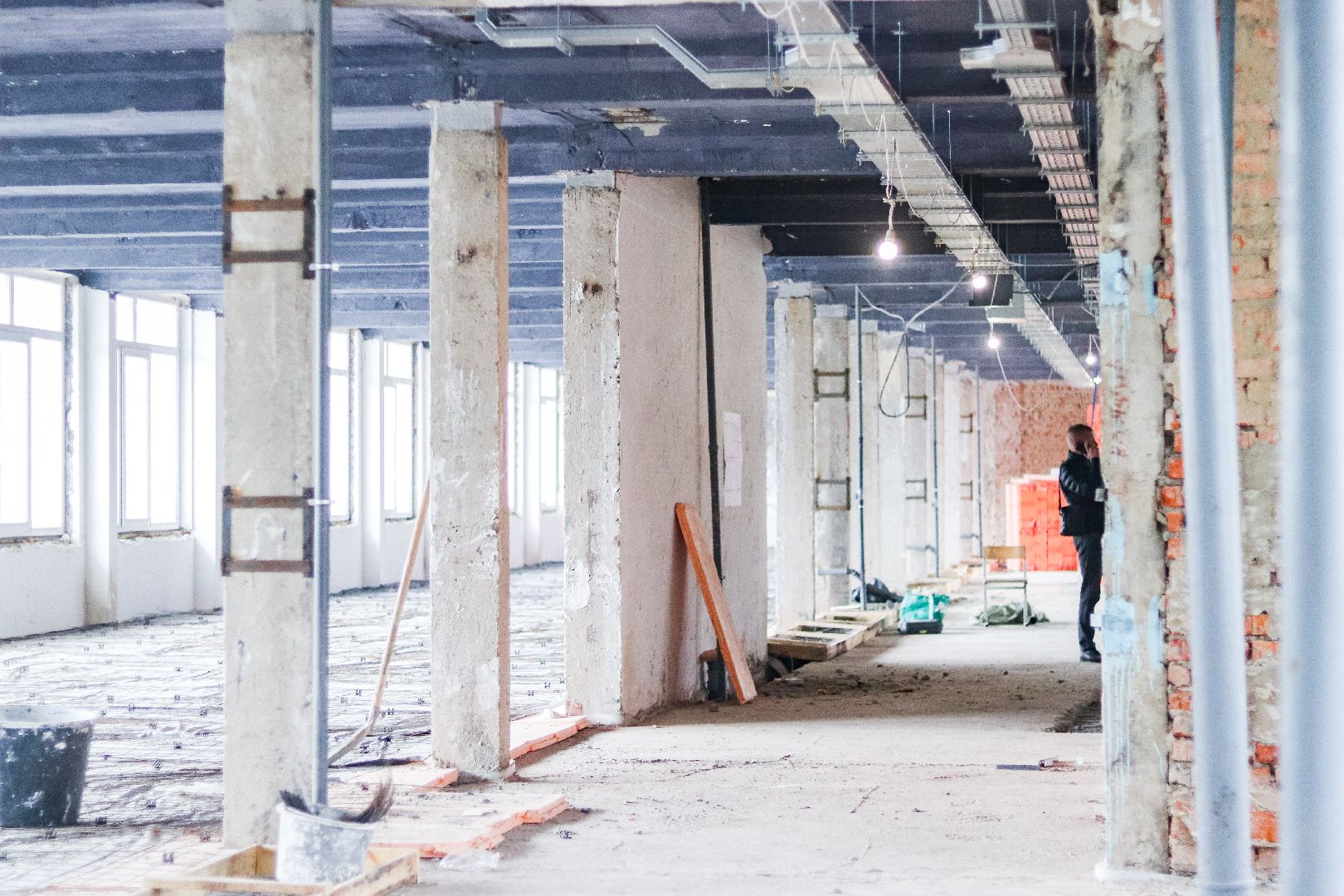 Клин, общество, строительство, ремонт школы, вертикалки,