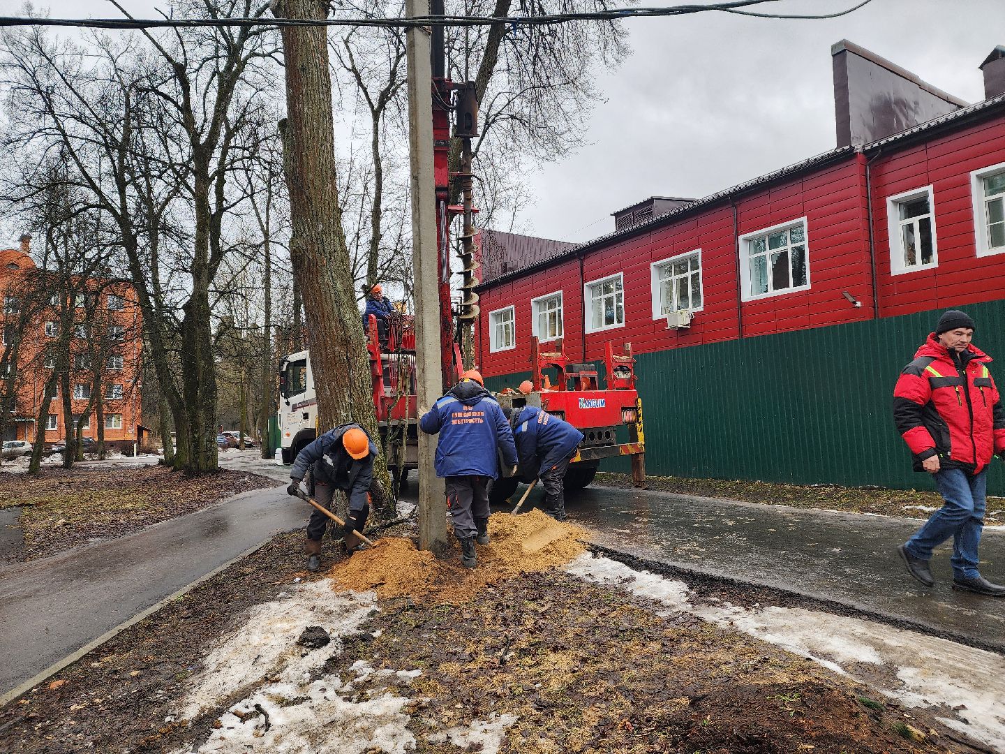 красноармейск, городской округ пушкинский, светлый город, уличные фонари,