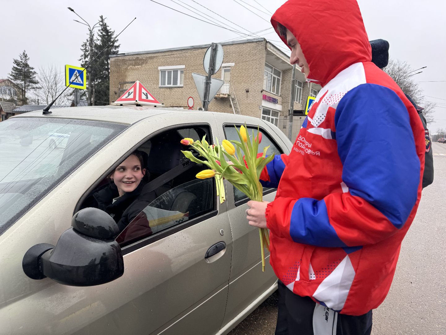 шаховская, автоледи, цветы для автоледи, 8 марта,