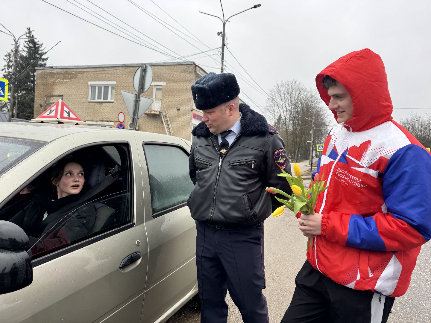 шаховская, автоледи, цветы для автоледи, 8 марта,