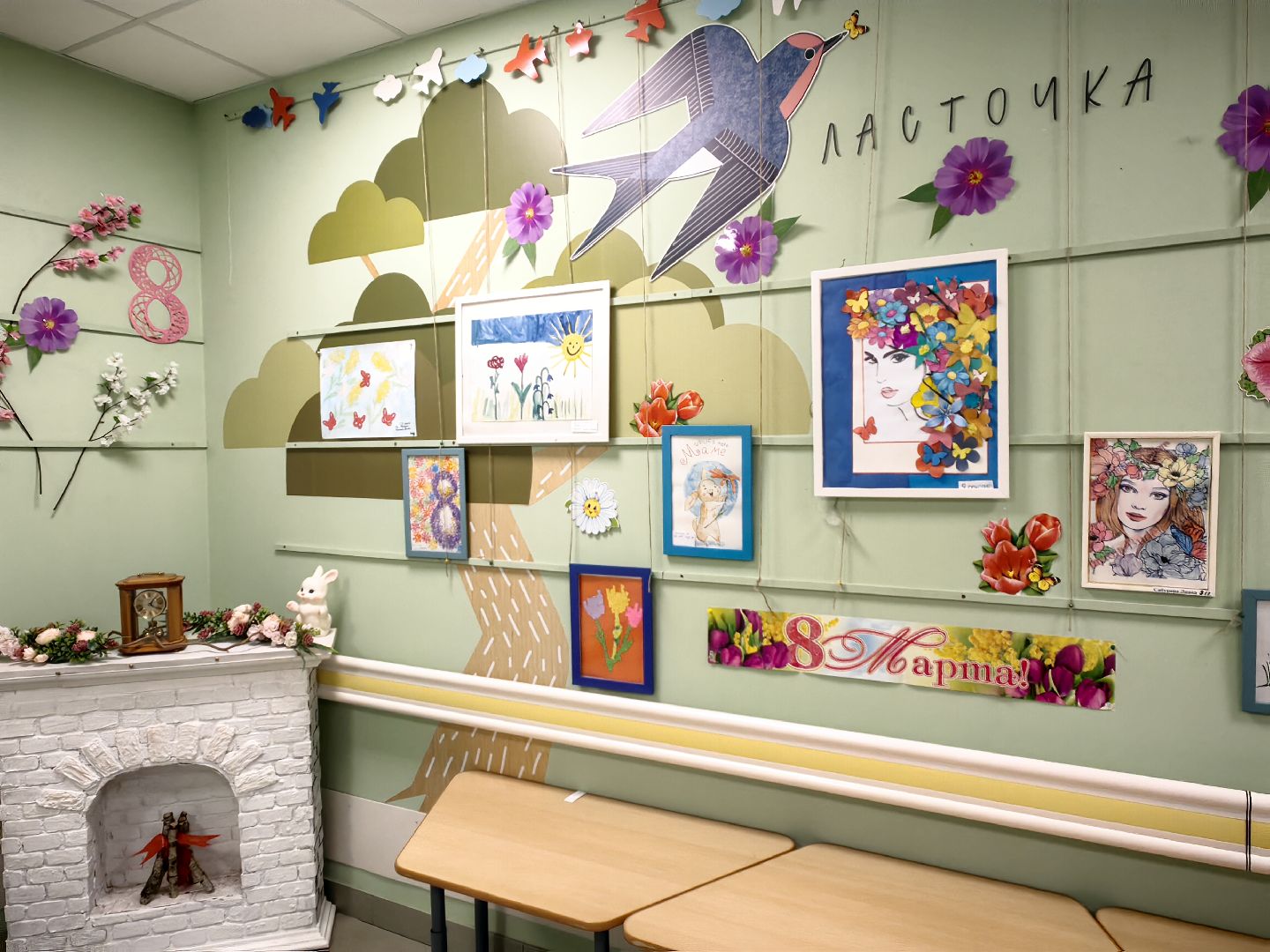 8 марта, детский сад, подарки, коллектив,