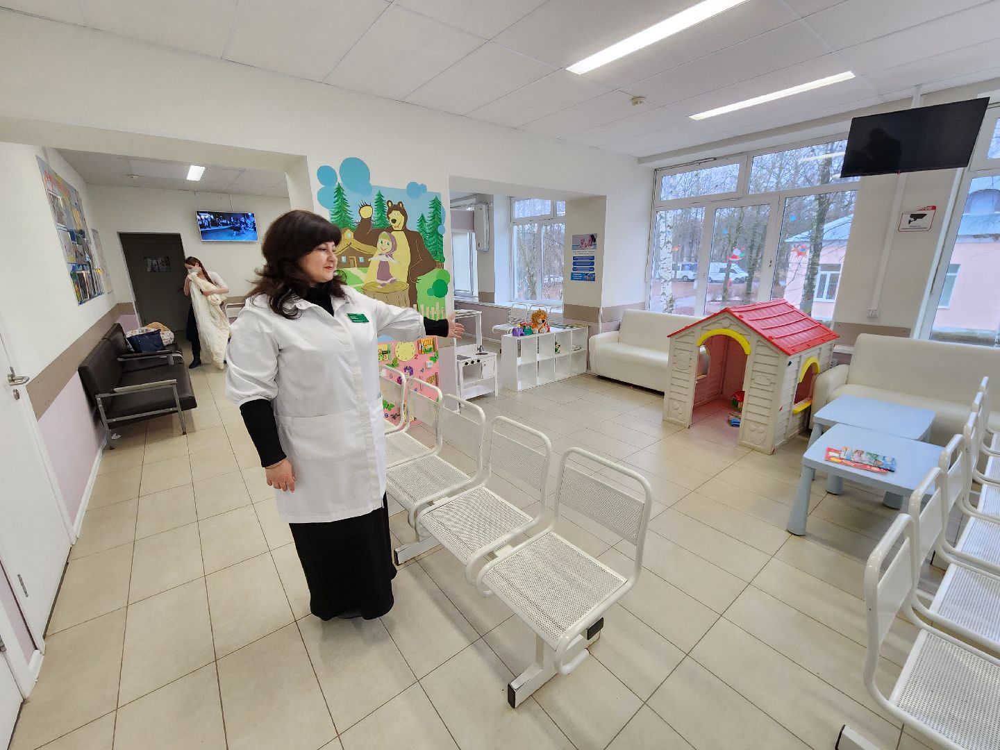 Чехов, улица Пионерская 10, детская поликлиника, педиатрическое отделение, поселок Чернецкое, врачебная амбулатория, педиатр Ирина Бициган, временный перевод, ротация, вызовы на дом, прием пациентов, ОРВИ,