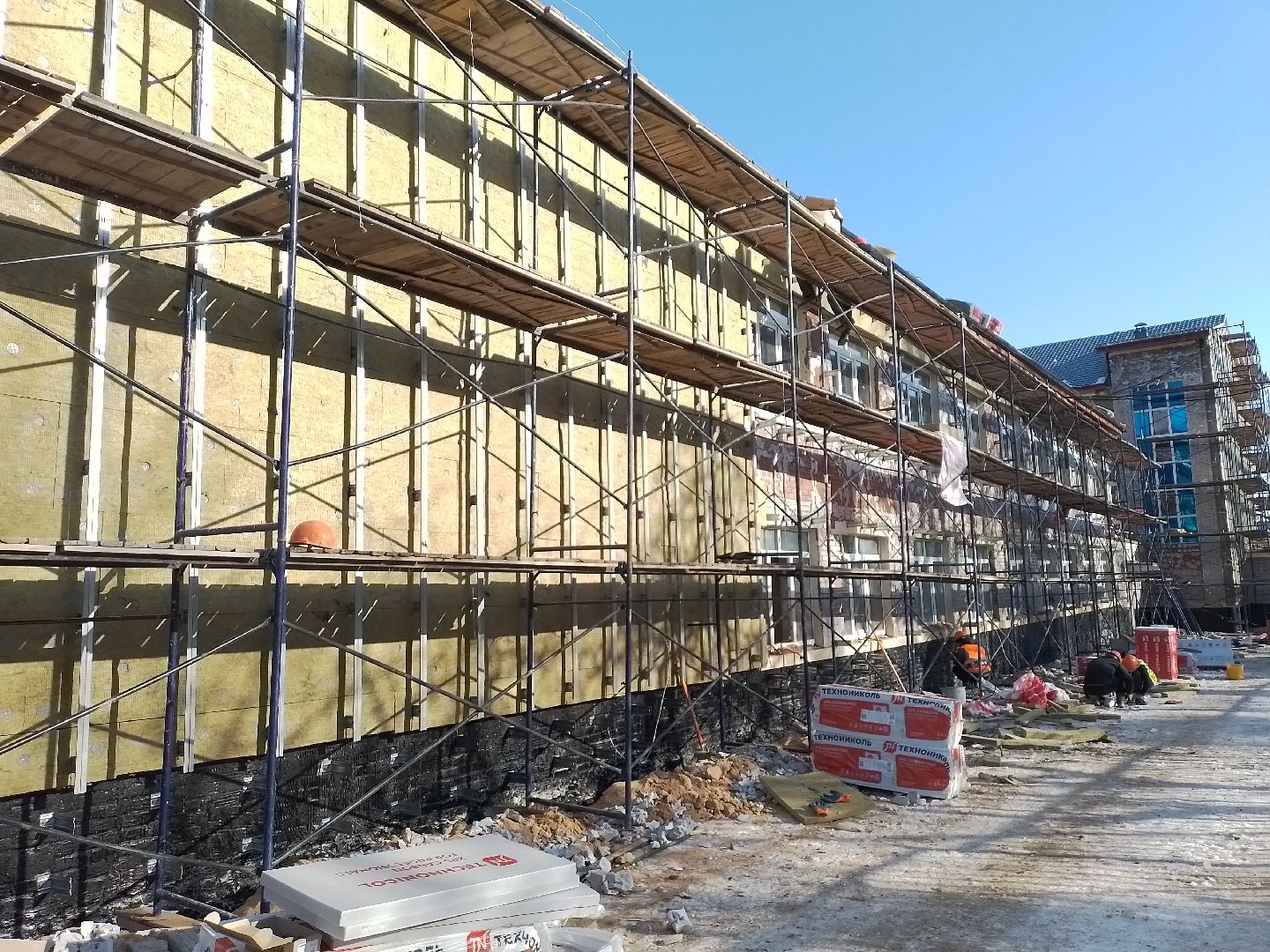 городской округ восход, школа, ремонт, утеплитель, фасад, вертикалки,