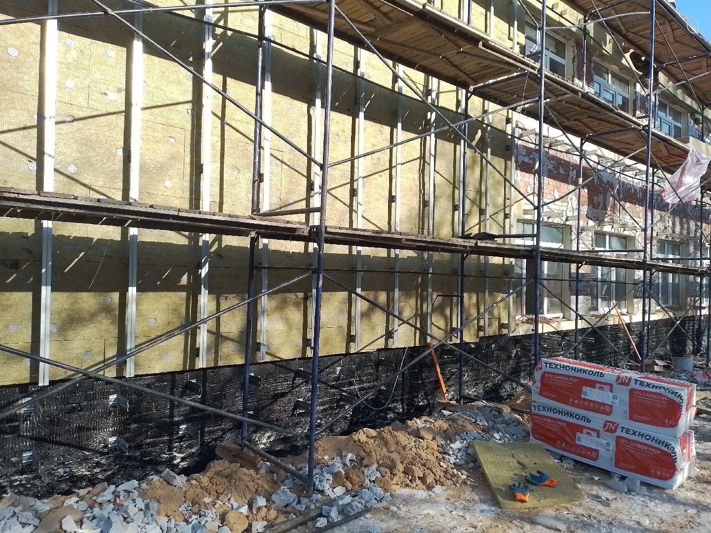 городской округ восход, школа, ремонт, утеплитель, фасад, вертикалки,