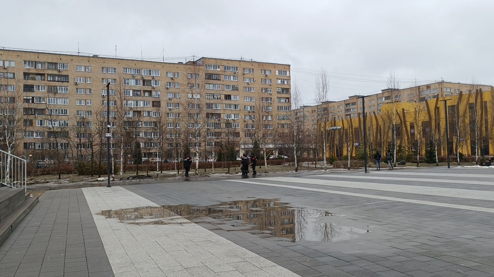 снег, парк, лобня,