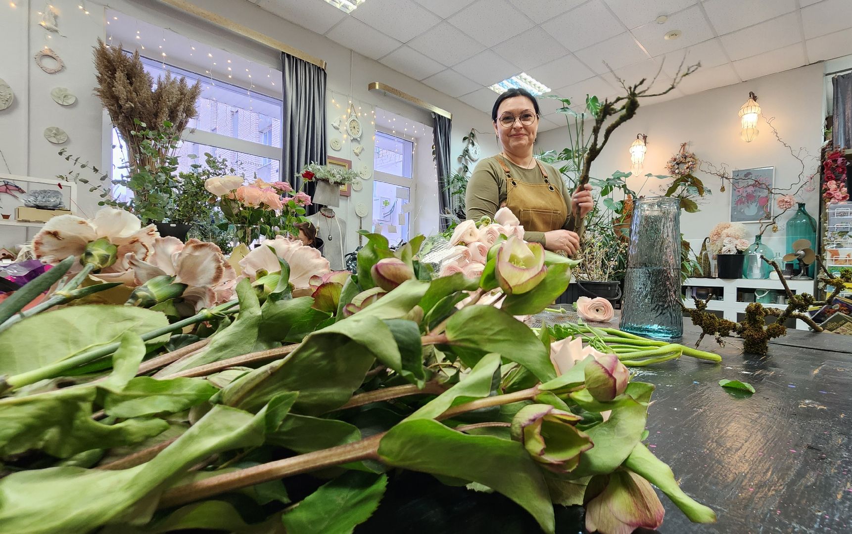 флорист из протвино, букет к 8 марта, международный женский день,