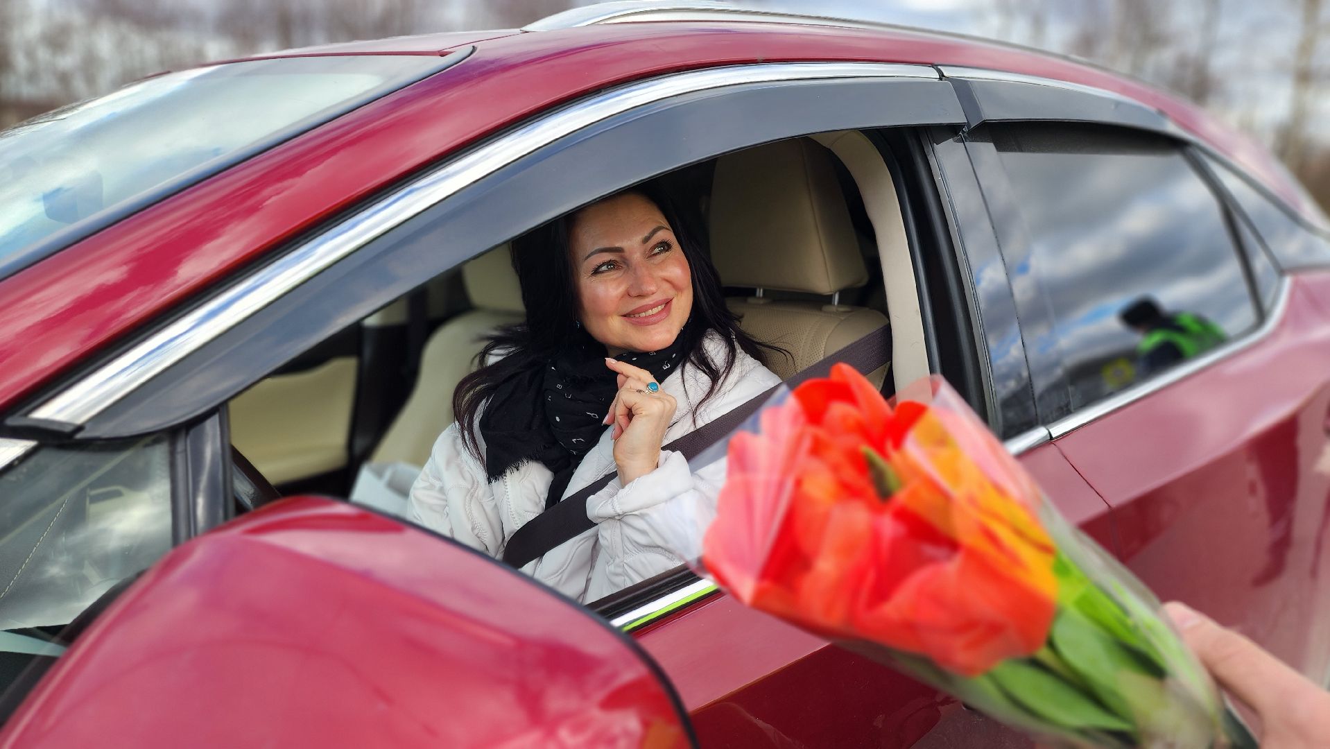 госавтоинспекция, Руза, автоледи, цветы для автоледи, Безопасность,гибдд,