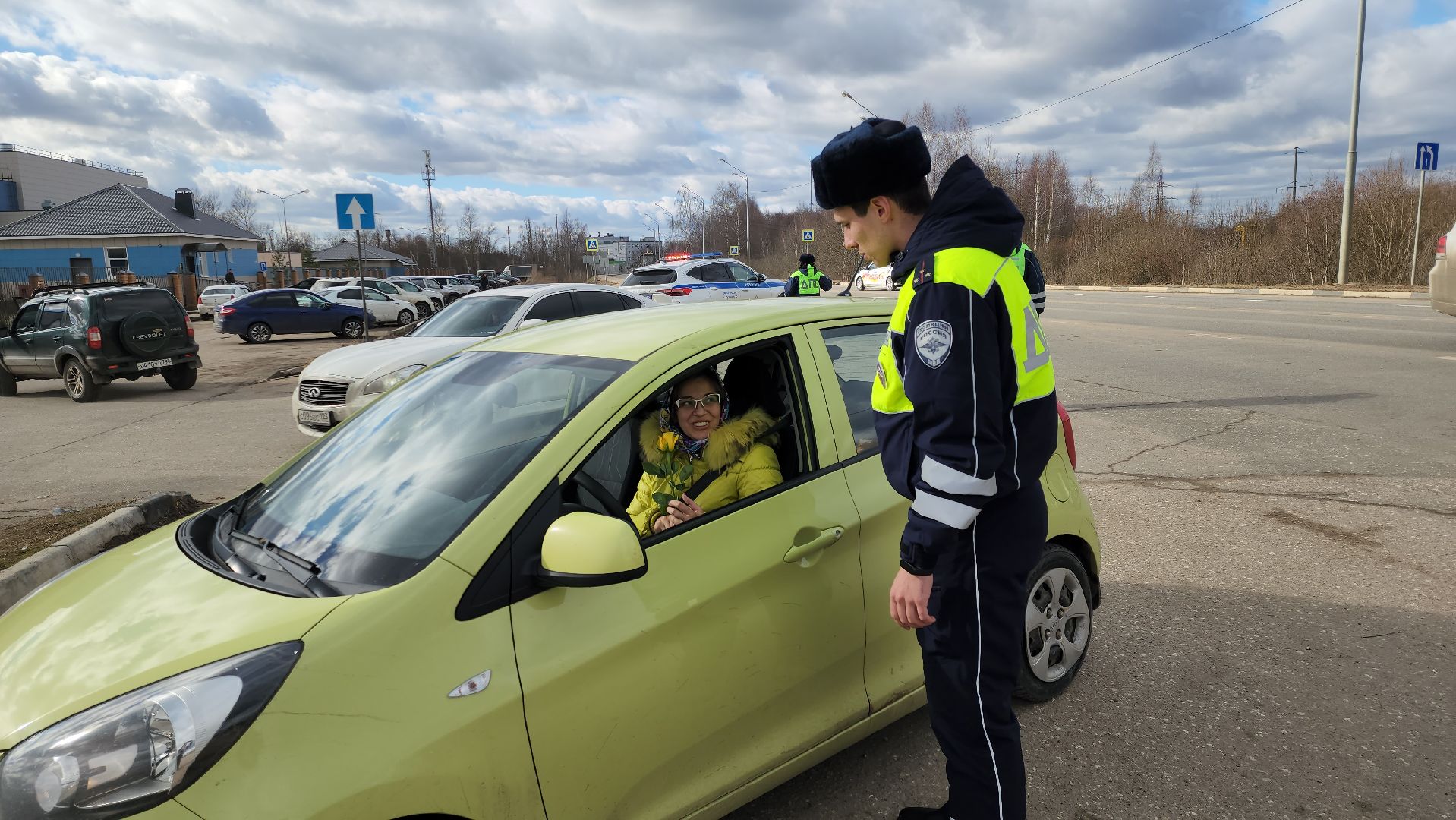 госавтоинспекция, Руза, автоледи, цветы для автоледи, Безопасность,гибдд,