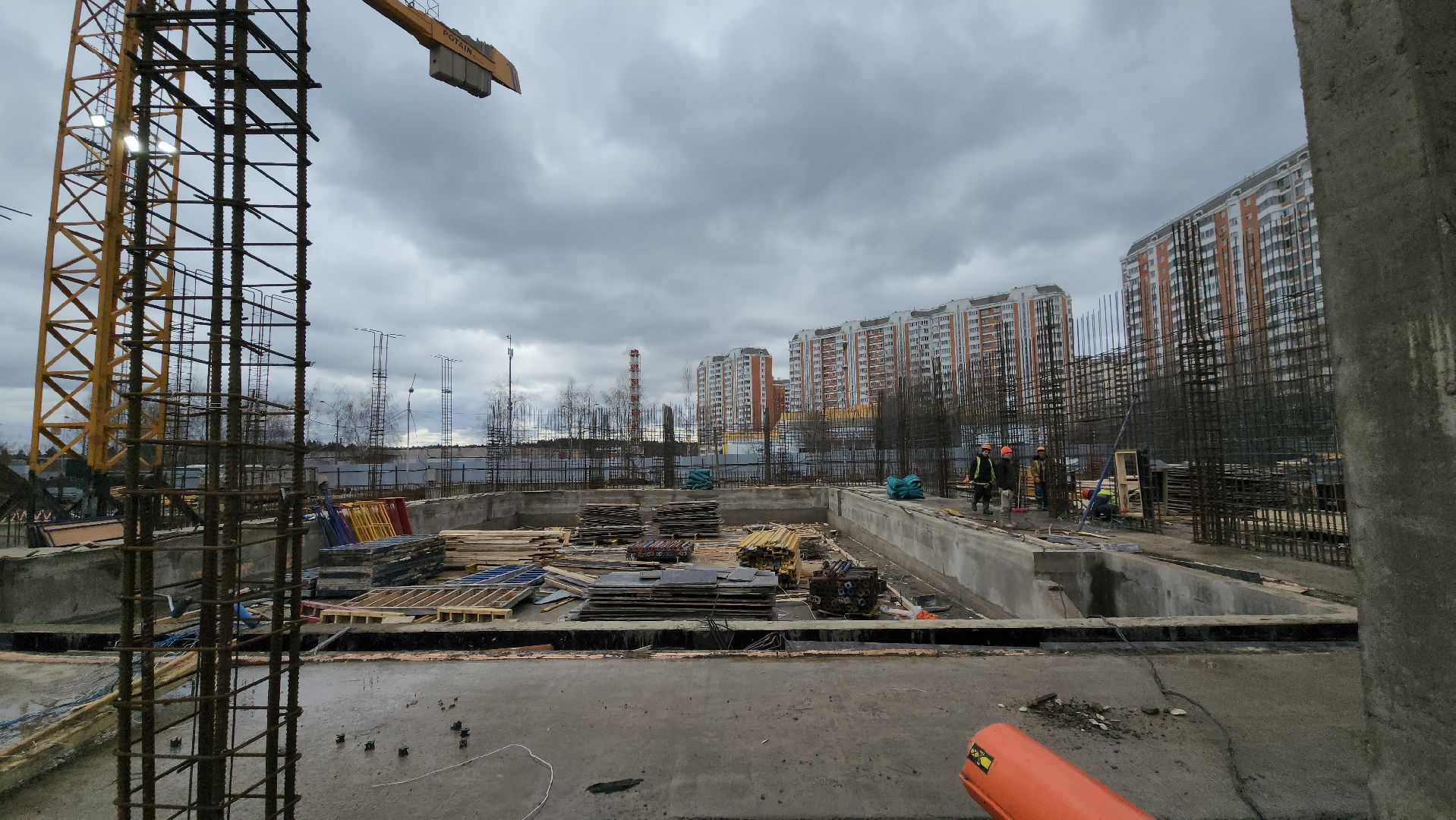 фок с бассейном, Строительство, Бассейн, Лобня,