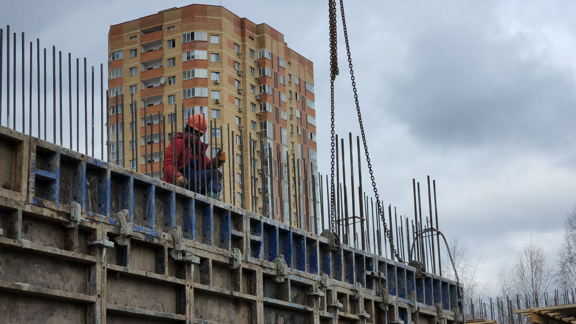 фок с бассейном, Строительство, Бассейн, Лобня,