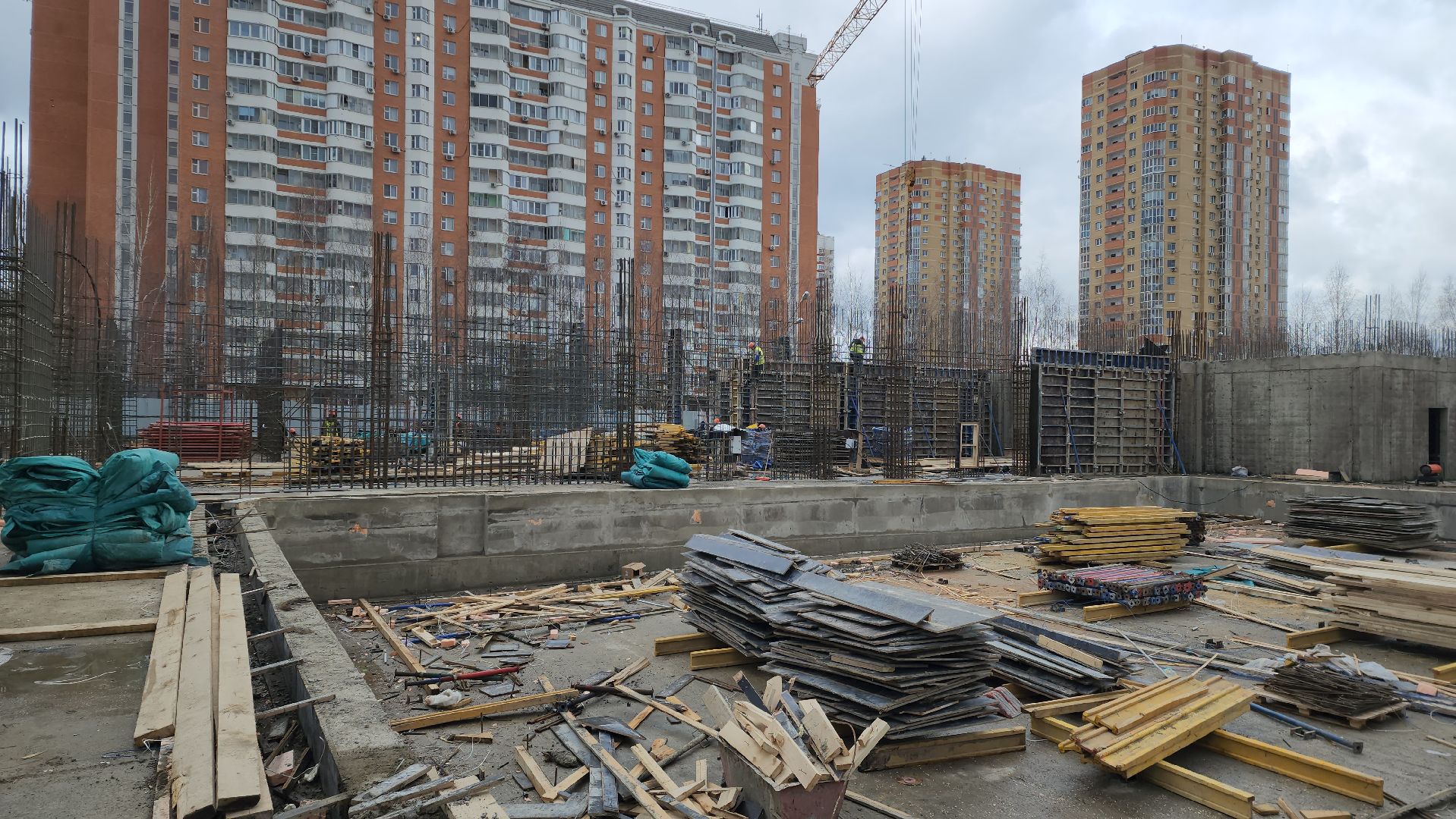 фок с бассейном, Строительство, Бассейн, Лобня,