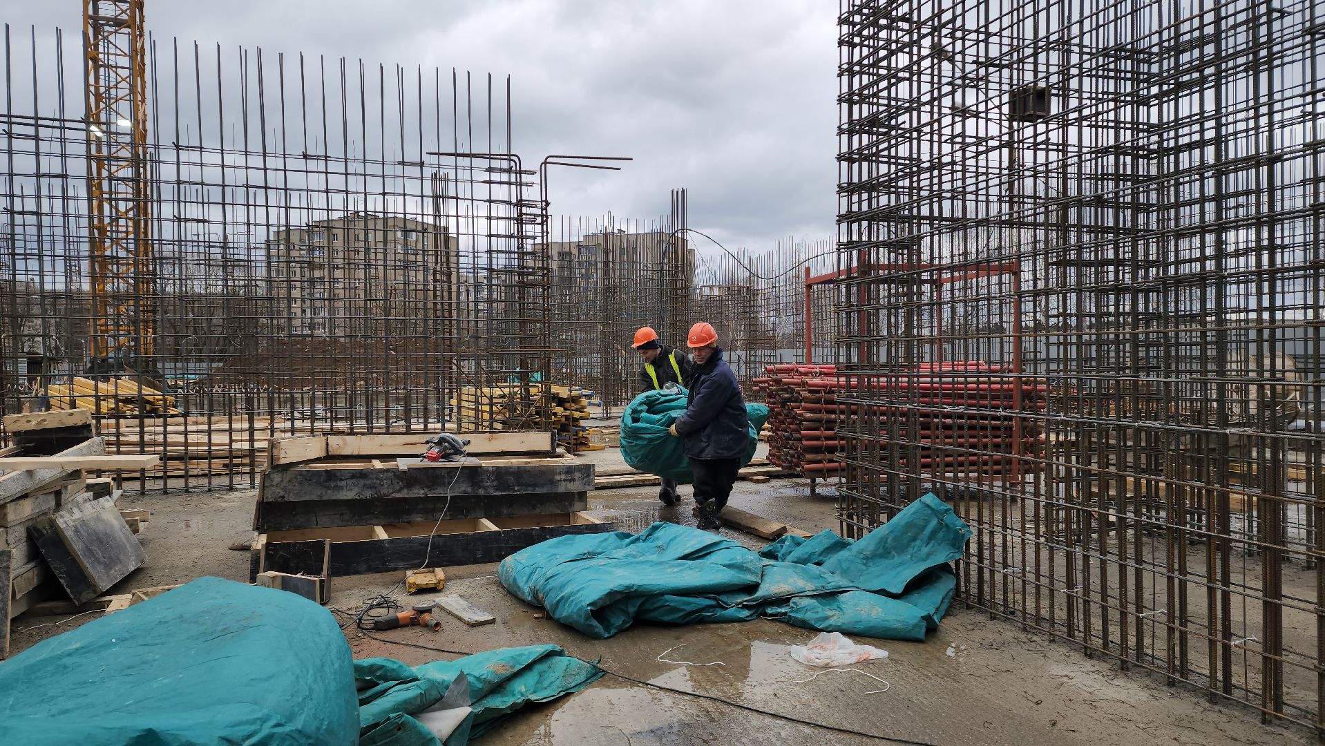 фок с бассейном, Строительство, Бассейн, Лобня,