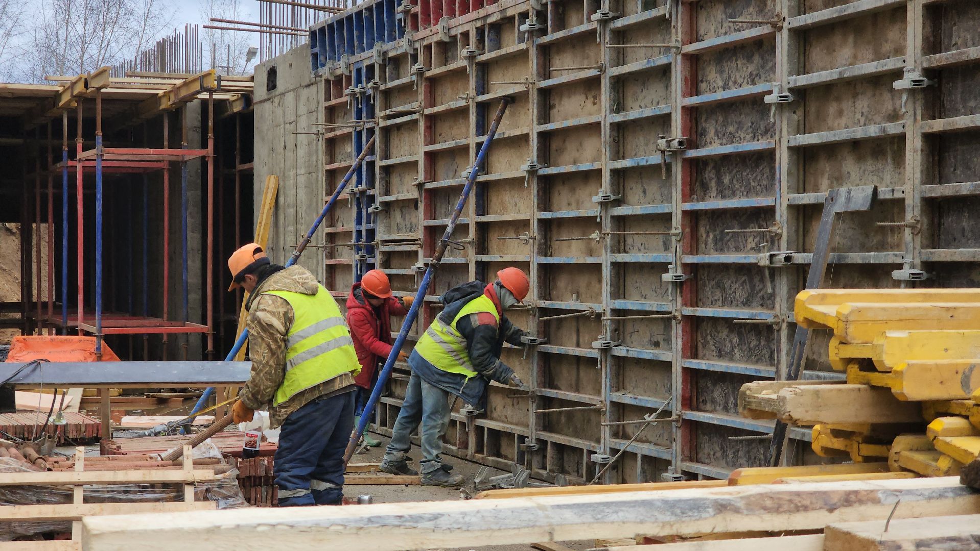 фок с бассейном, Строительство, Бассейн, Лобня,