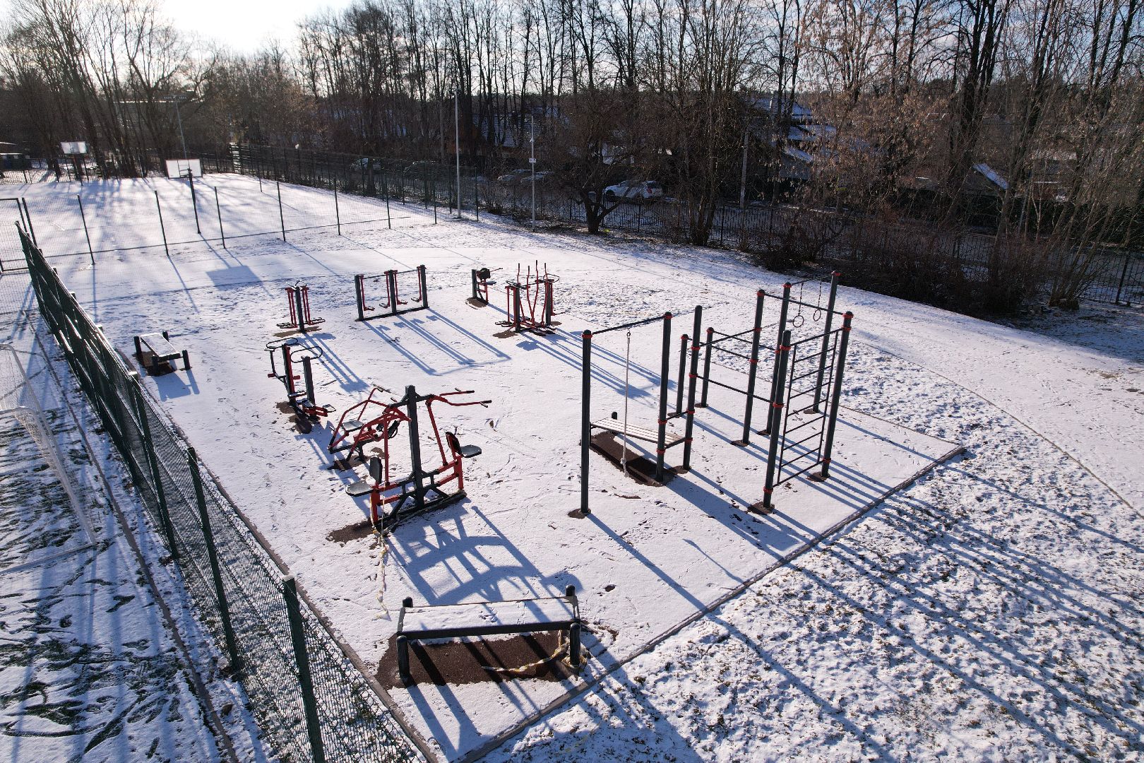 видео с коптера, Звенигород школа 2, капремонт школы,