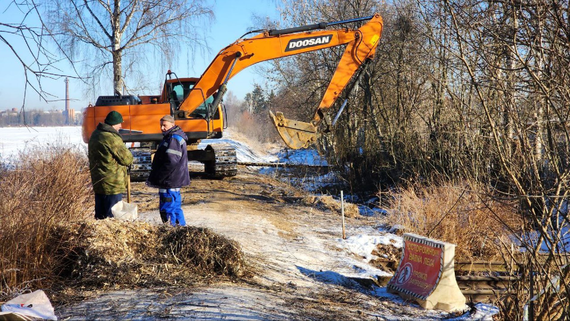 Талдом, Парк Солнечный берег, Дамба в Запрудне,