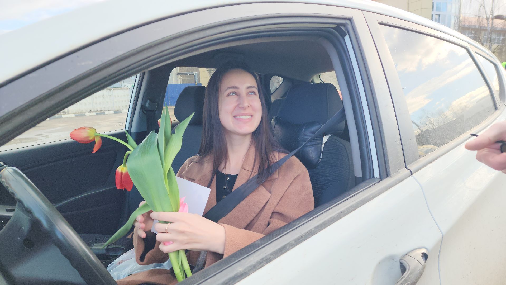 цветы для автоледи, Цветы, Лобня, госавтоинспекция,