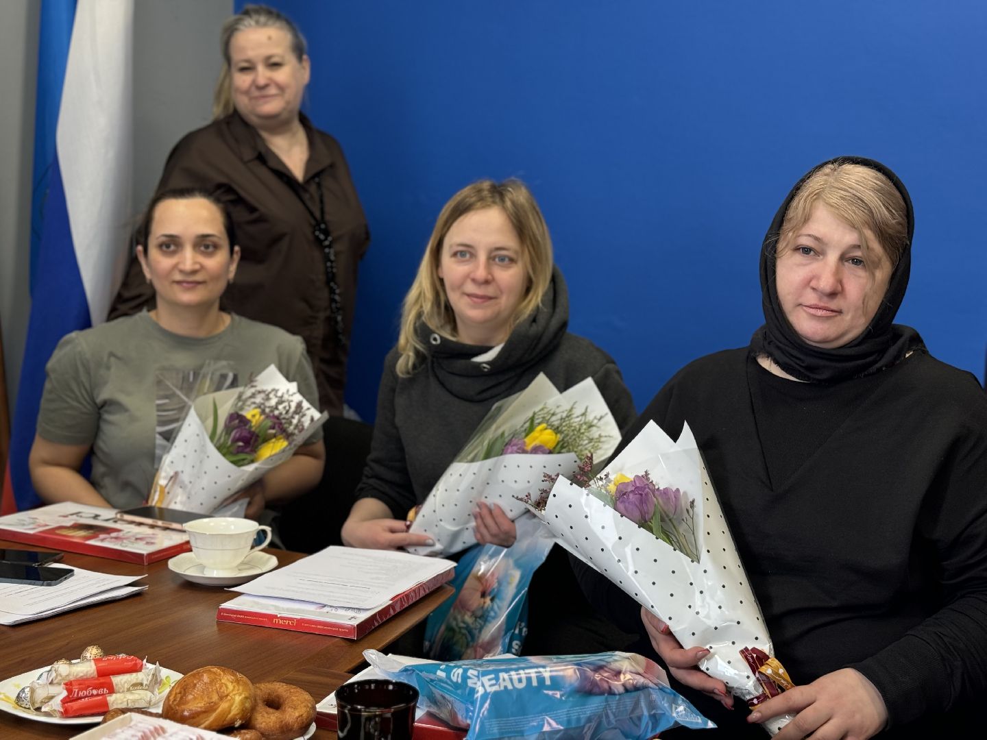 международный женский день, жены военнослужащих, участники сво, ленинский городской округ, депутаты совета депутатов,