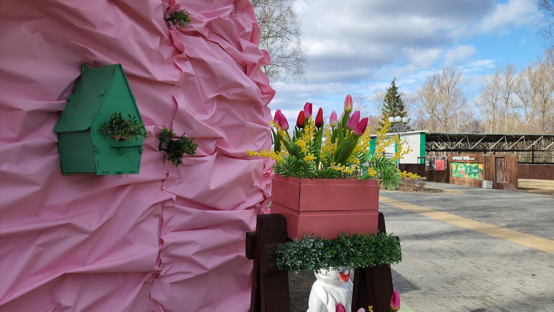 кашира, парк, 8 марта, благоустройство, фотозона, весна в парке,
