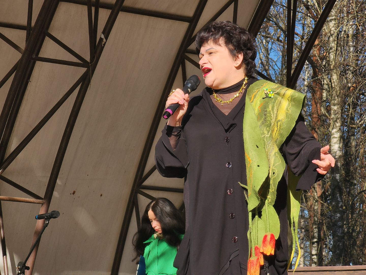 Ногинск, Парк, Общество, 8 марта, Цветы, Концерт,