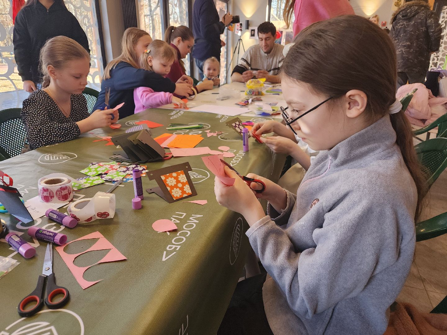 фрязино, лесопарк, международный женский день, поделки из бумаги,