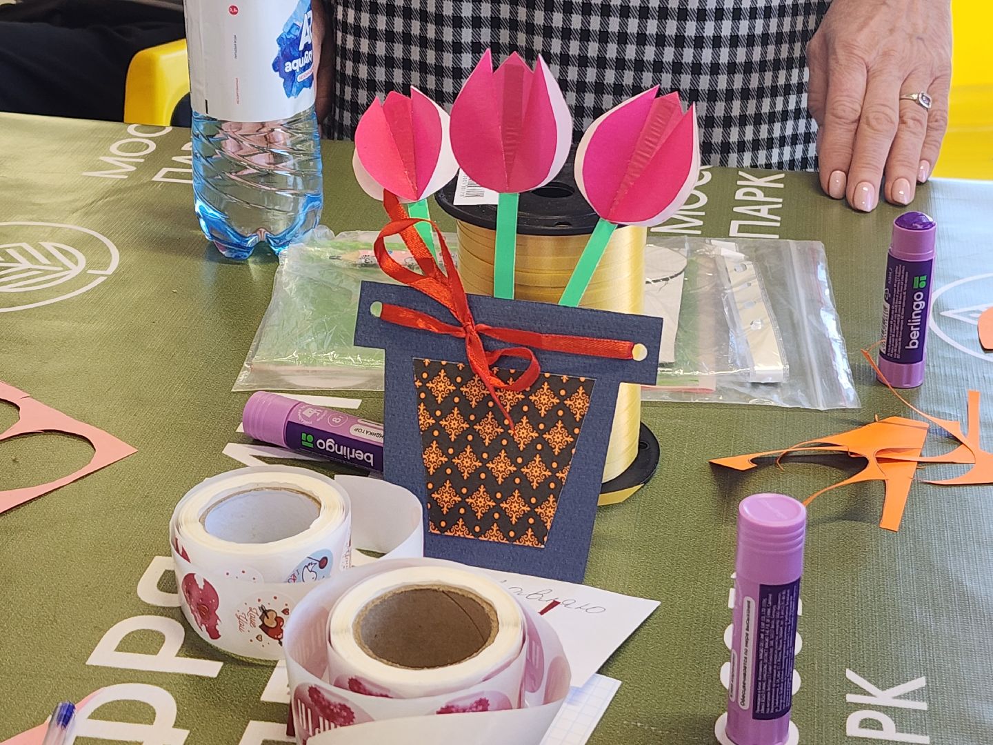 фрязино, лесопарк, международный женский день, поделки из бумаги,