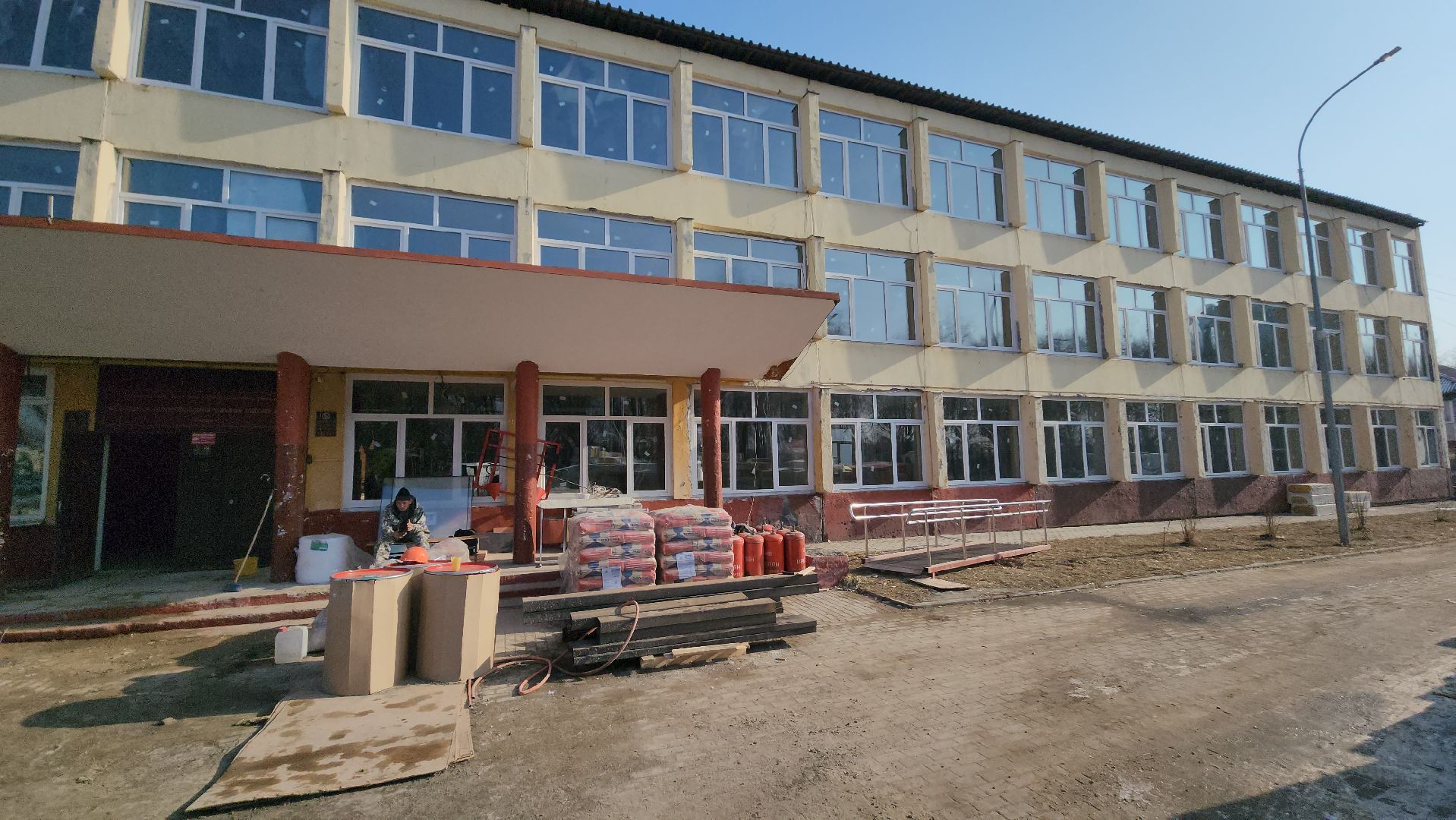 серпухов, улица джона рида, школа 17, капитальный ремонт школ, строительство, вертикалки,