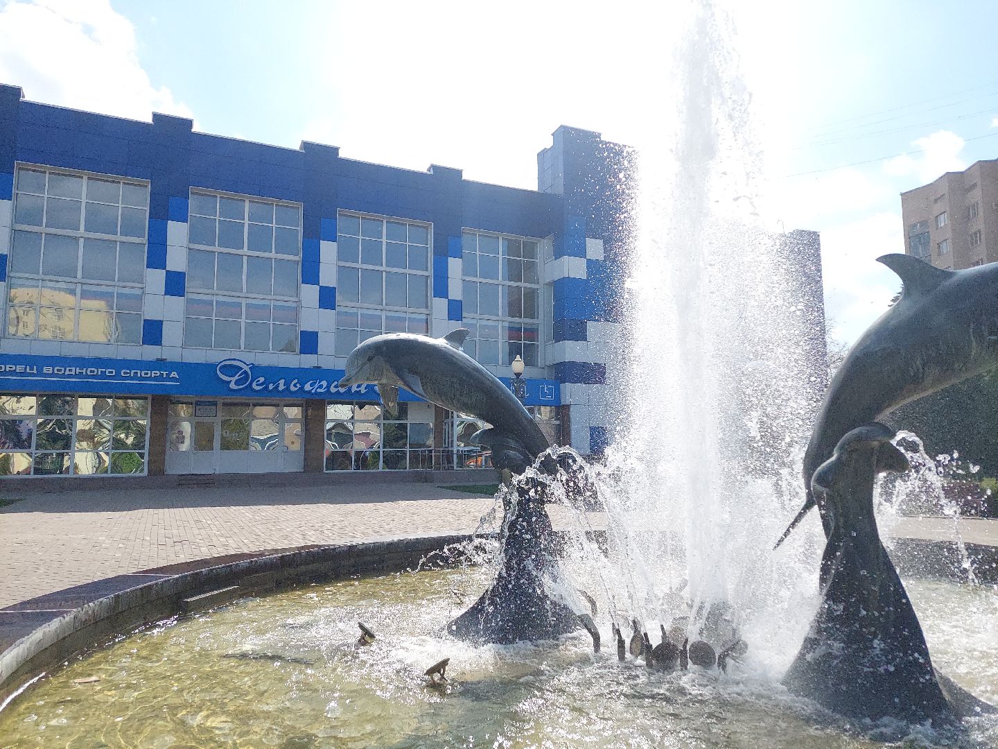 благоустройство, фонтан, Пущино