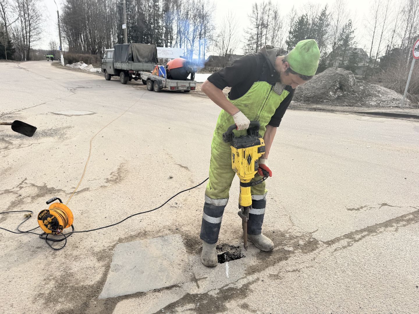 шаховская, ямочный ремонт, ямочный ремонт дорог,
