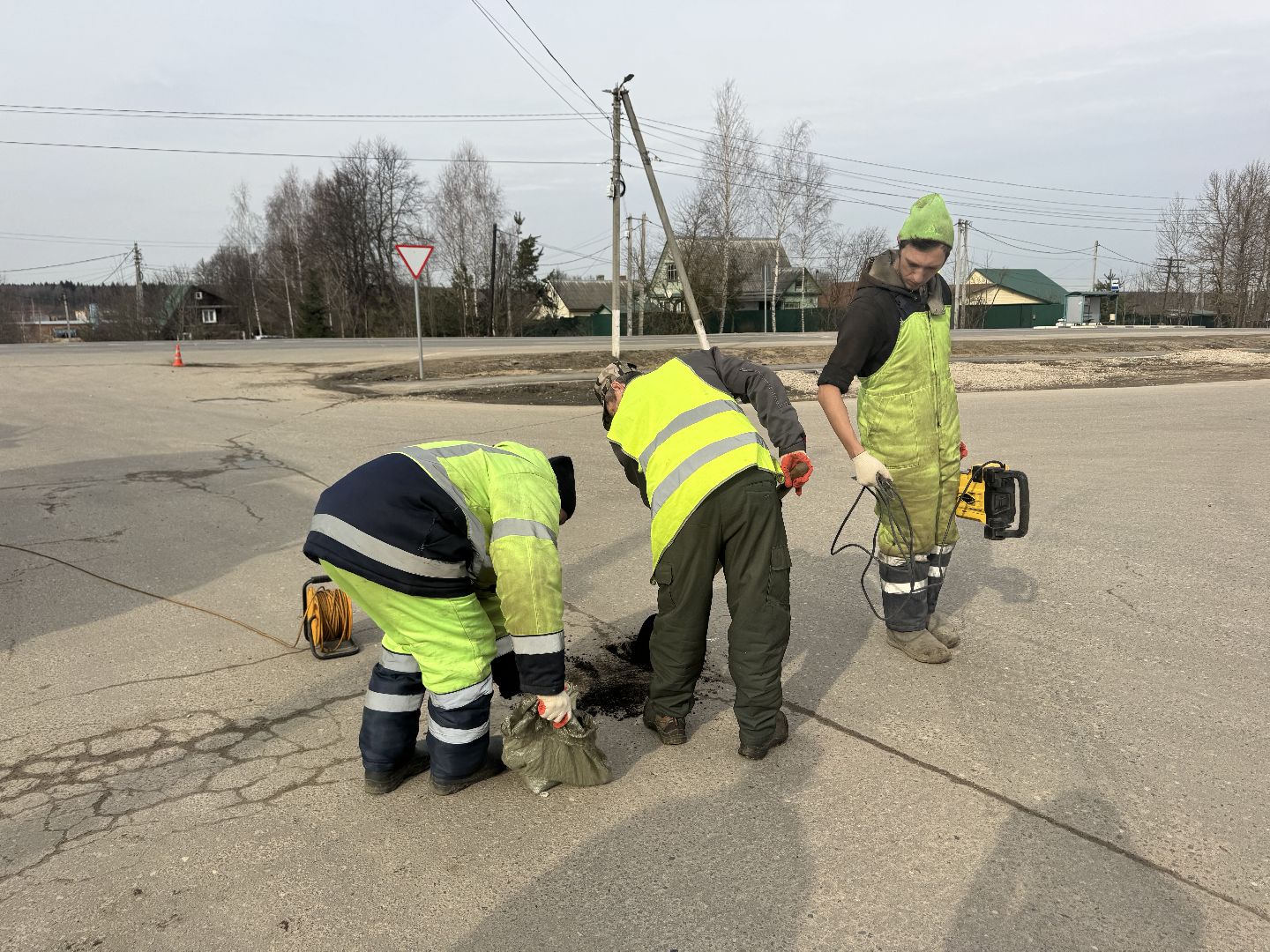 шаховская, ямочный ремонт, ямочный ремонт дорог,