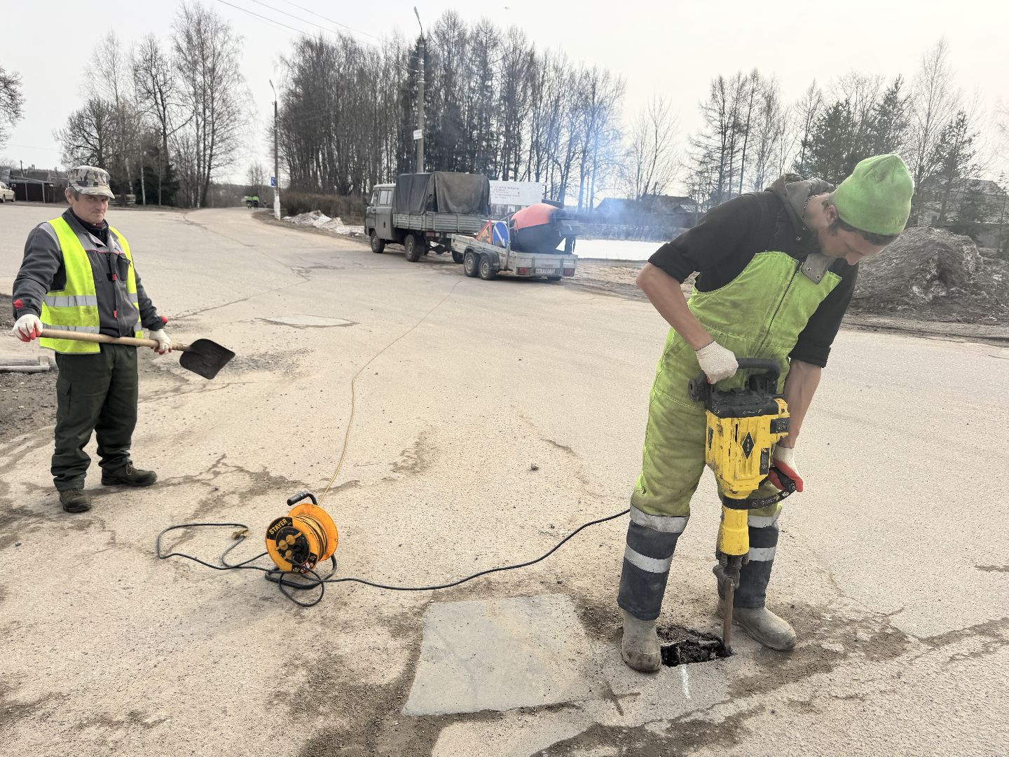 шаховская, ямочный ремонт, ямочный ремонт дорог,