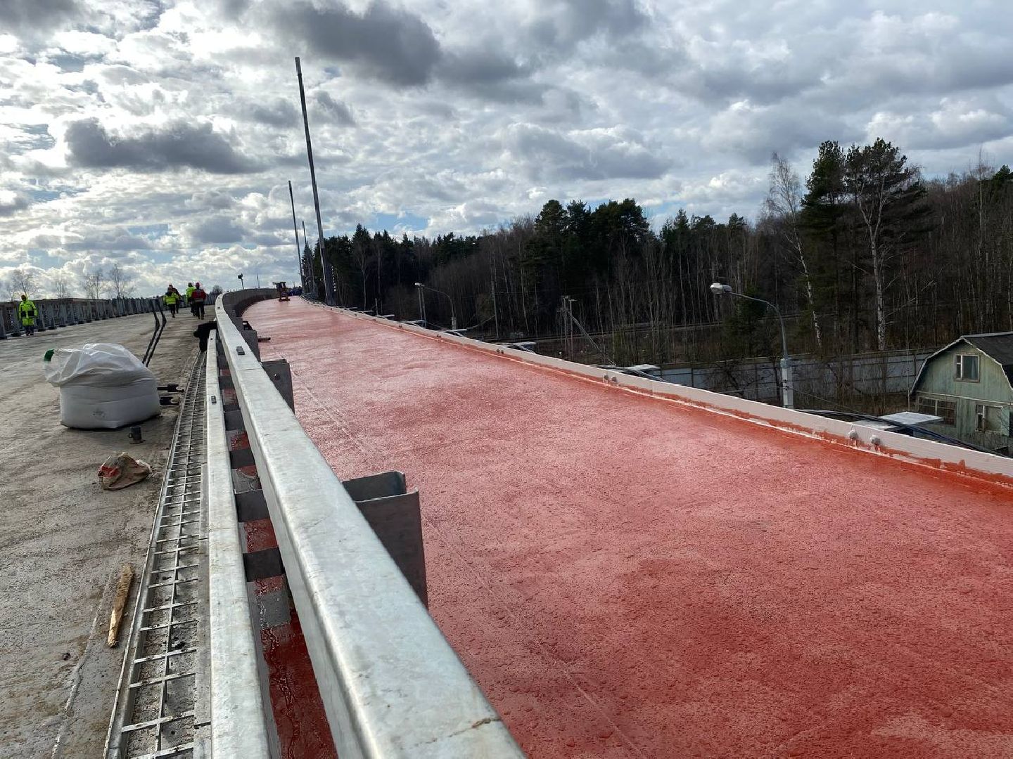 аникеевка, путепровод, новый путепровод, путепровод в красногорске, путепровод в аникеевке,