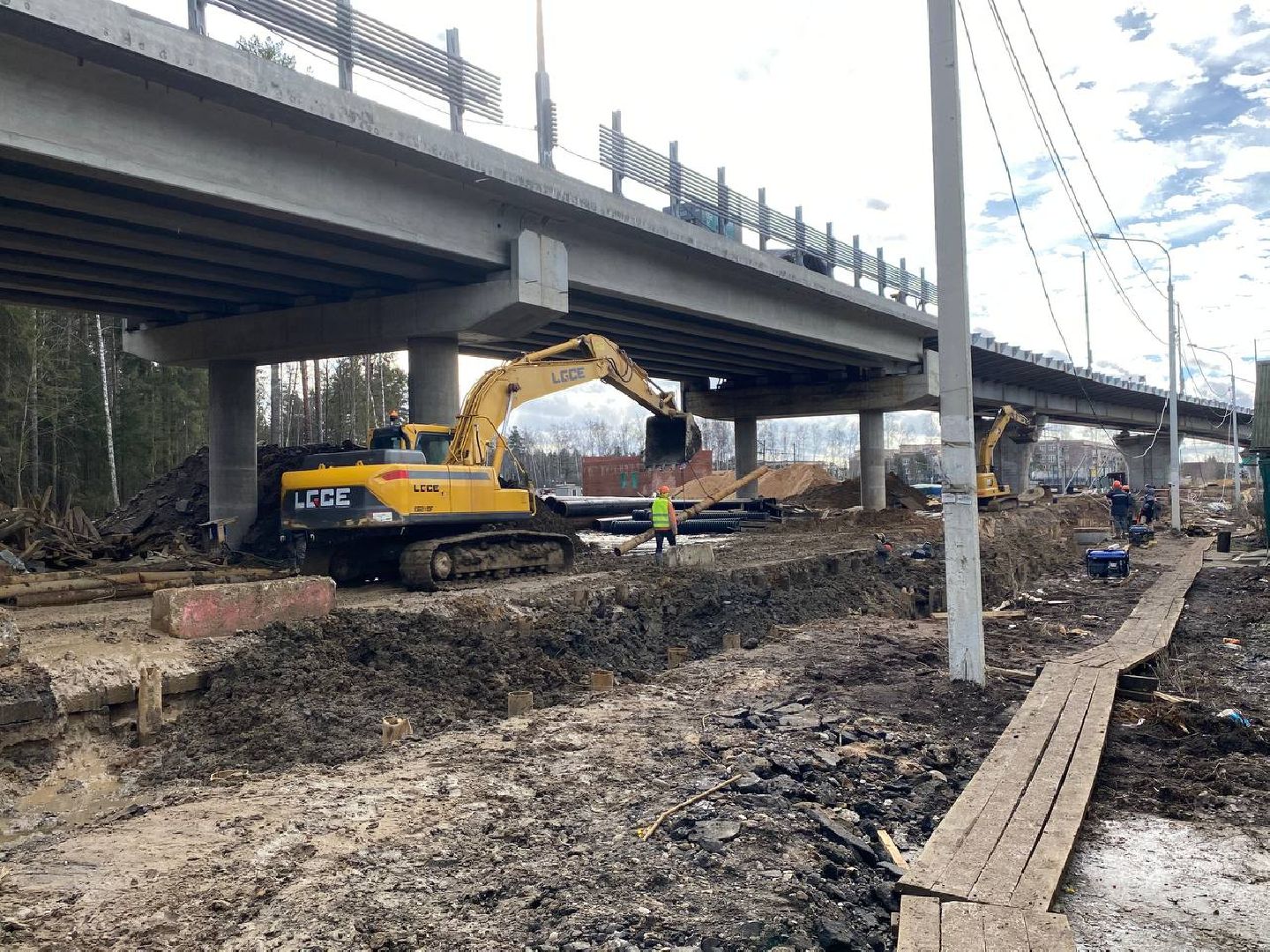 аникеевка, путепровод, новый путепровод, путепровод в красногорске, путепровод в аникеевке,