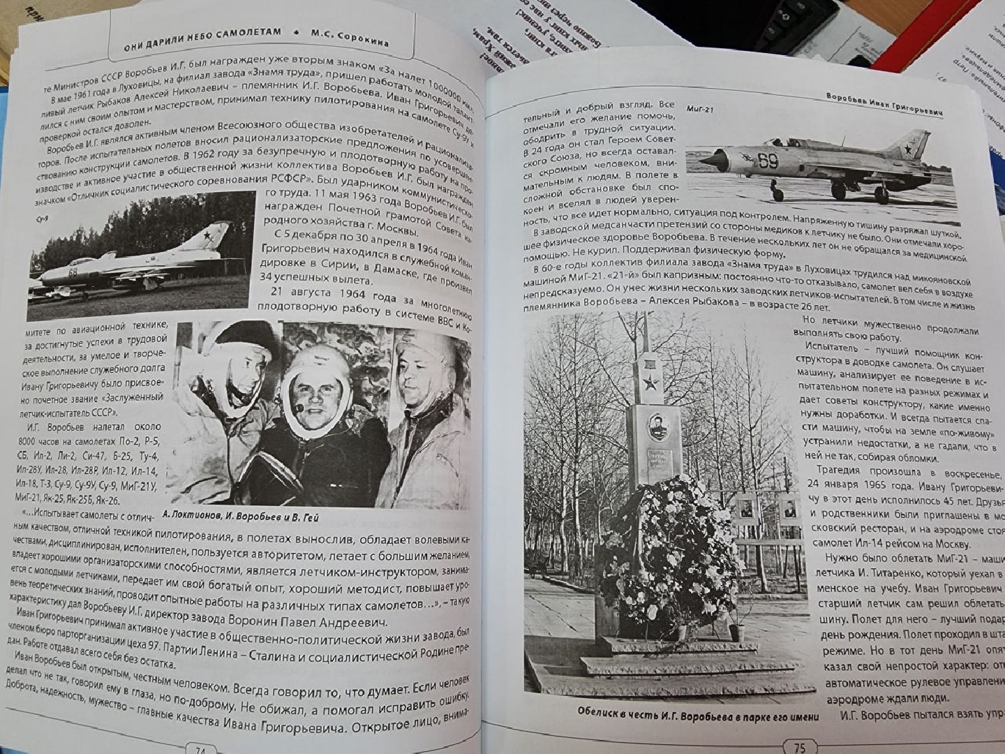 Лухоицы, памятник летчику,